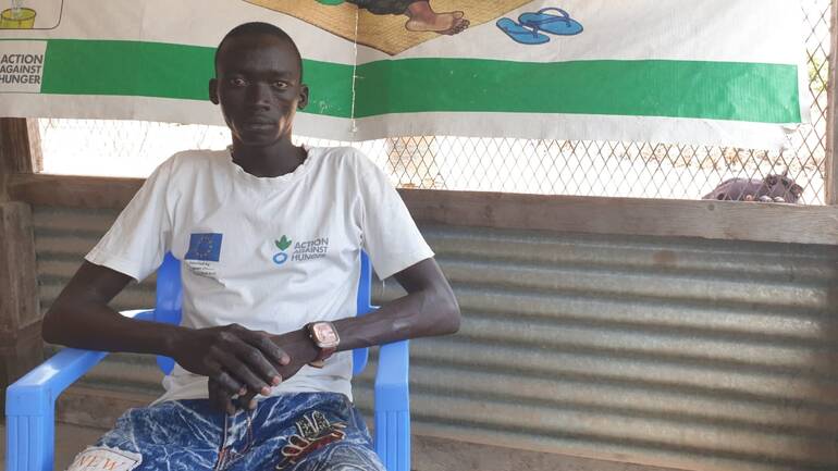 Andrea, Gesundheitshelfer in Malualkon, Südsudan