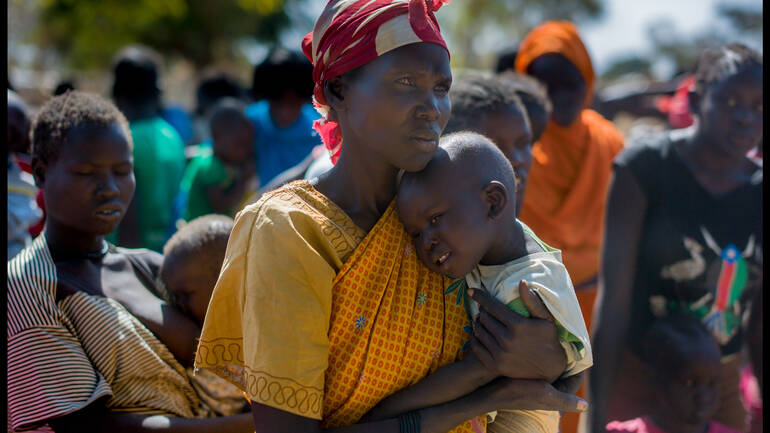 Mutter und Kind aus dem Südsudan