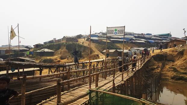 Rohingya in Bangladesch: Aktion gegen den Hunger baut Brücken