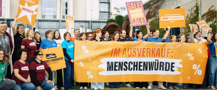 Solidarität nicht kaputtsparen– internationale Hilfe stärken!