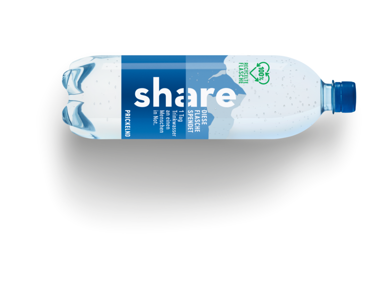 share Flasche aus 100% Recyclat share Flasche aus 100% Recyclat