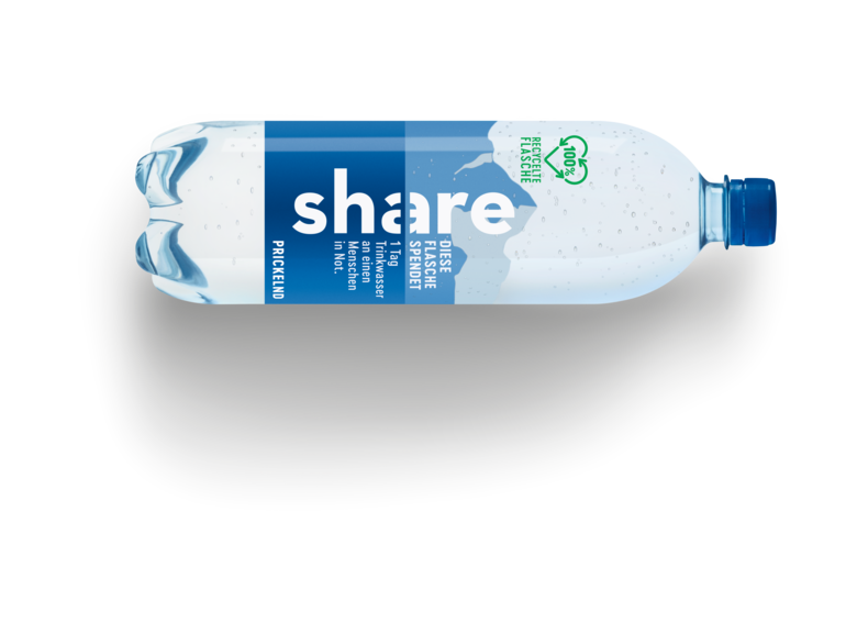 share Flasche aus 100% Recyclat