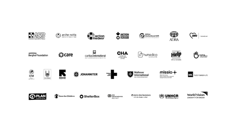 Vergessene Krisen: Die Logos der teilnehmenden Organisationen