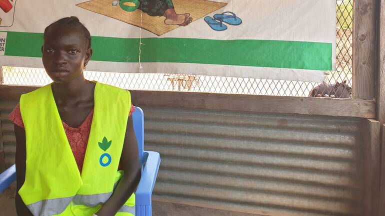 Bhakita, Gesundheitshelferin in Wanyjok, Südsudan Bhakita, Gesundheitshelferin in Wanyjok, Südsudan