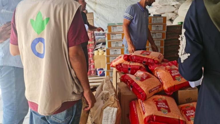 Lebensmittelverteilung in Gaza Lebensmittelverteilung in Gaza