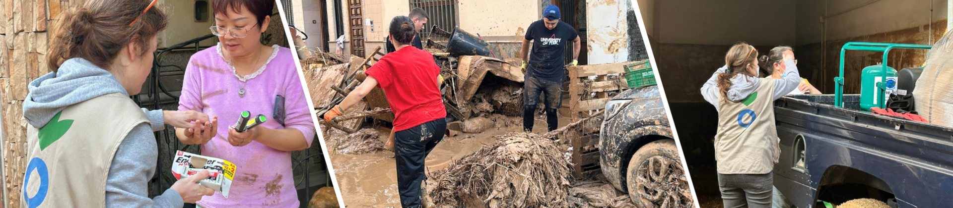 Nothilfe Aktion gegen den Hunger nach Flutkatastrophe in Valencia