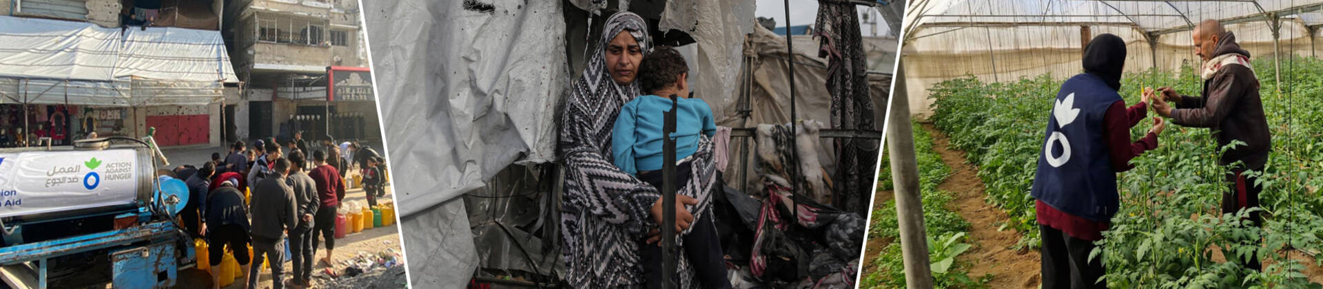 Unsere Teams vor Ort leisten Nothilfe für die Menschen in Gaza Unsere Teams vor Ort leisten Nothilfe für die Menschen in Gaza