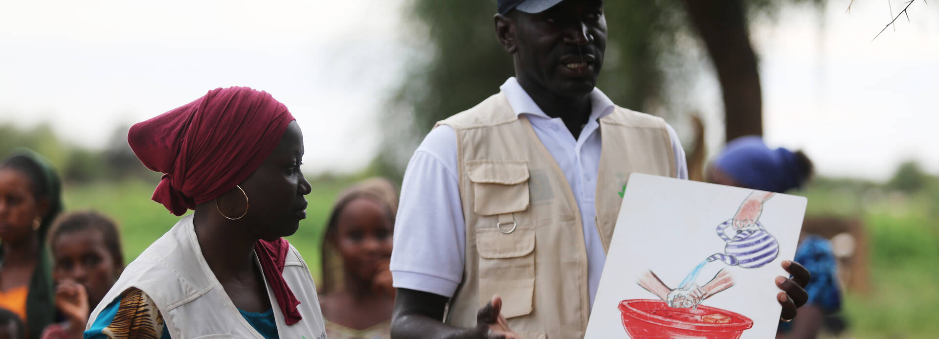 HelferInnen bei einer Hygieneschulung im Senegal HelferInnen bei einer Hygieneschulung im Senegal