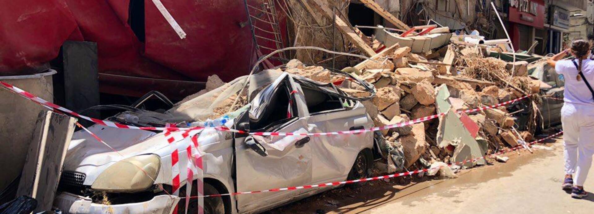 Trümmer in Beirut nach Explosion Trümmer in Beirut nach Explosion