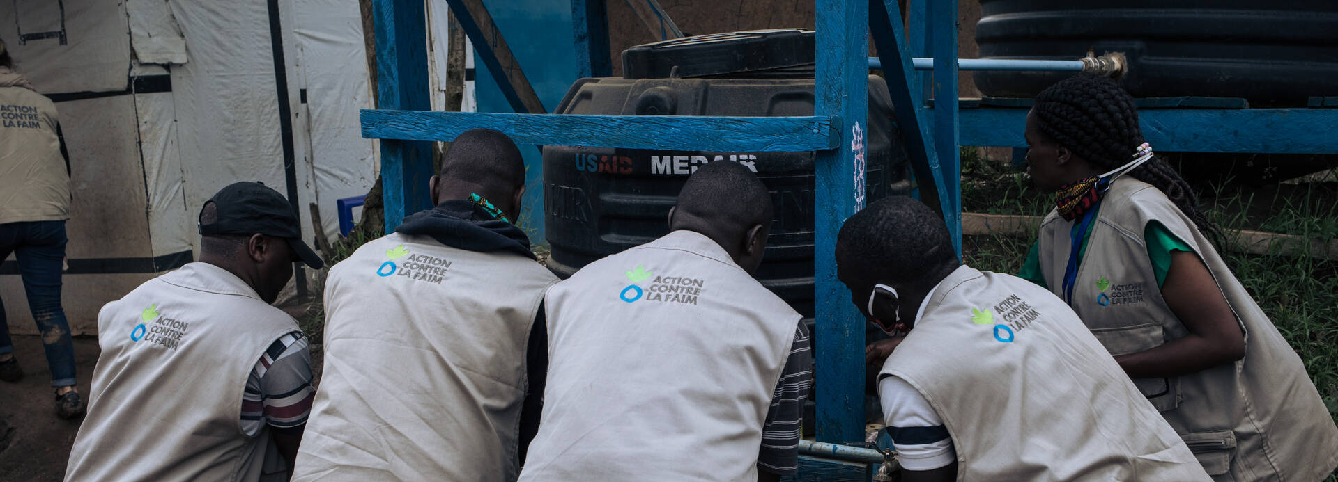 Mitarbeitende von Aktion gegen den Hunger in der Demokratischen Republik Kongo Mitarbeitende von Aktion gegen den Hunger in der Demokratischen Republik Kongo