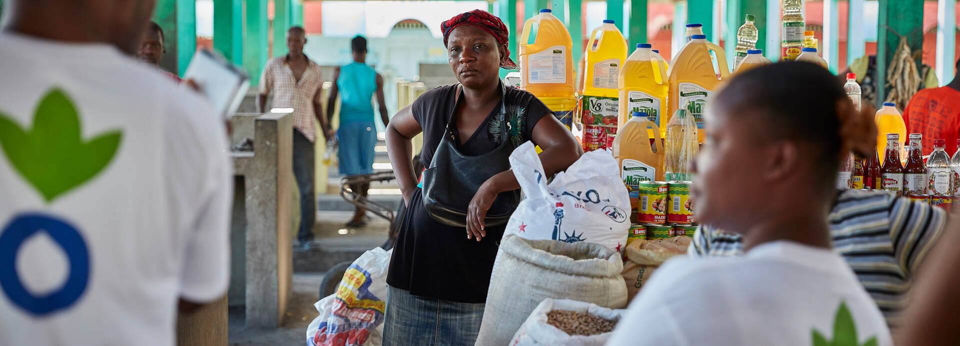Mitarbeitende von Aktion gegen den Hunger im Einsatz in Haiti