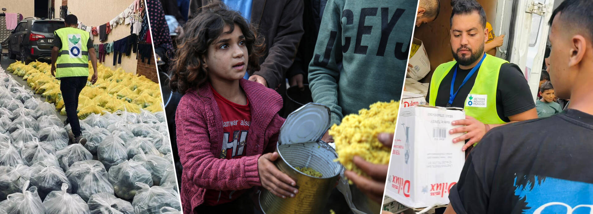 6 Monate Krieg in Gaza: Kinder müssen Schreckliches erleben 6 Monate Krieg in Gaza: Kinder müssen Schreckliches erleben. Unsere Teams verteilen Lebensmittel, warme Mahlzeiten, Wasser und Hygienepakete, wann immer es die prekäre Sicherheitslage zulässt