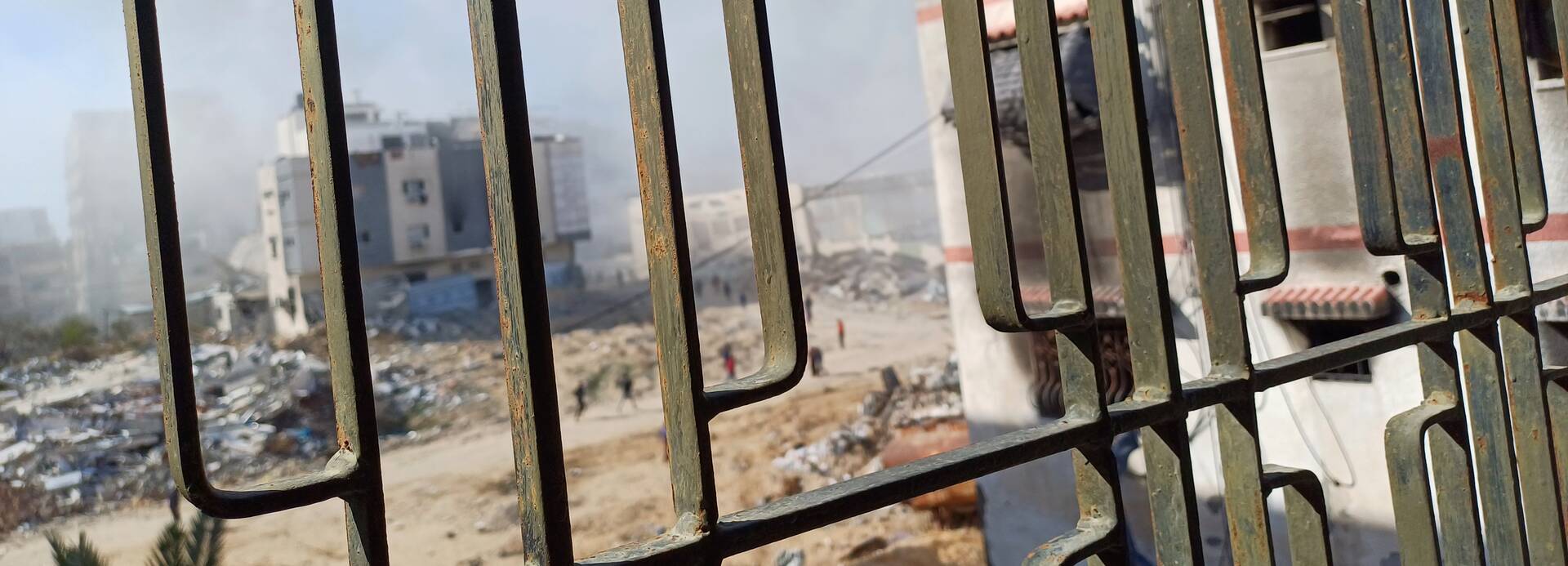 Zerstörte Infrastruktur in Gaza-Stadt
