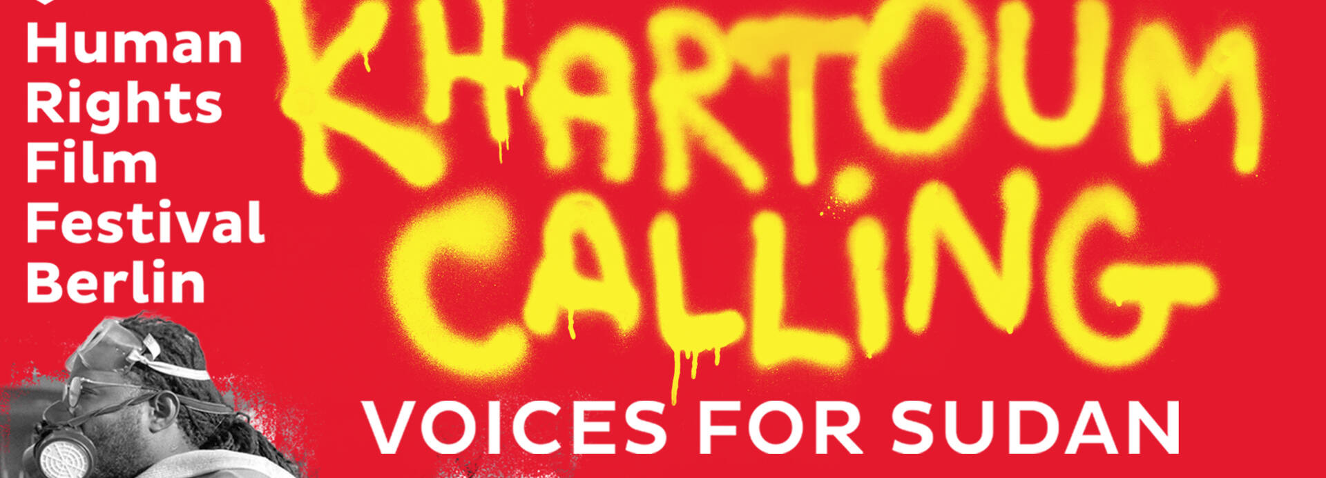 Human Rights Film Festival Berlin: Khartoum Calling – Voices for Sudan (Key Visual) 