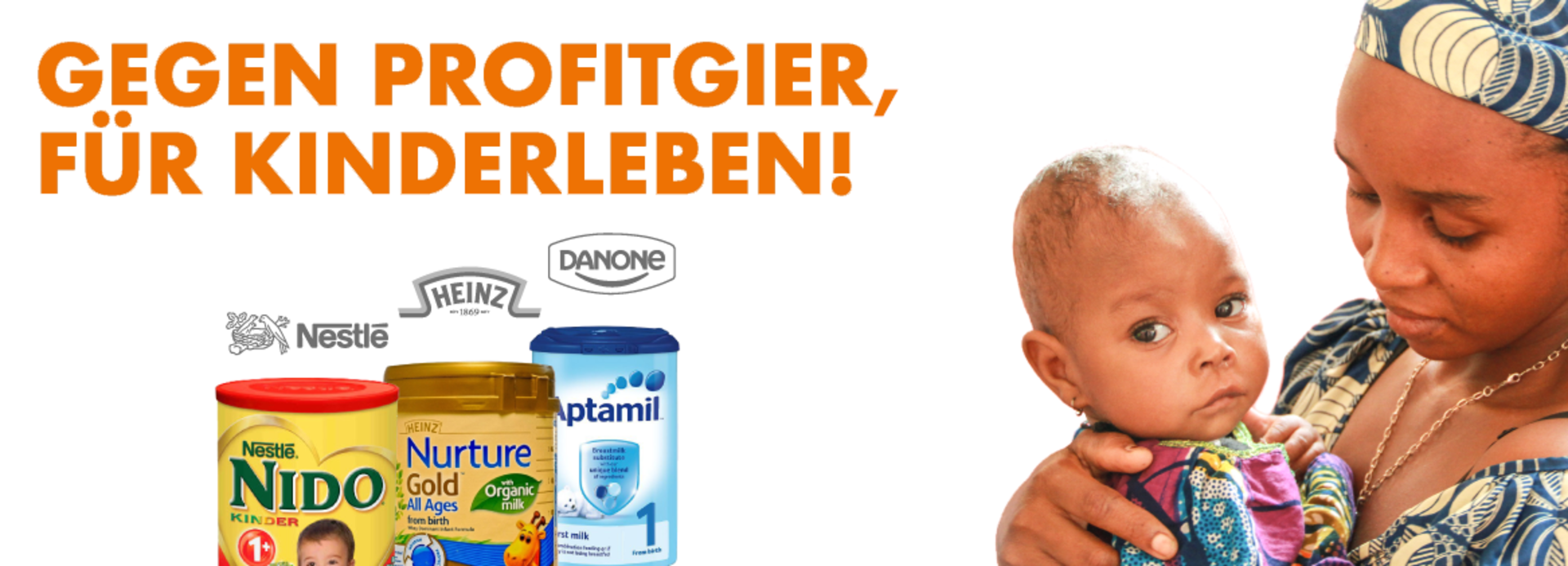 Gegen Profitgier, für Kinderleben!