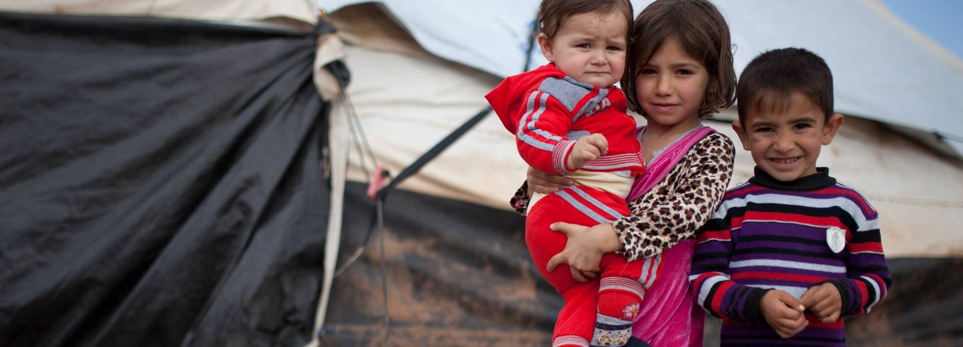 Aus Syrien geflüchtete Kinder im Garmawa Camp in 2014