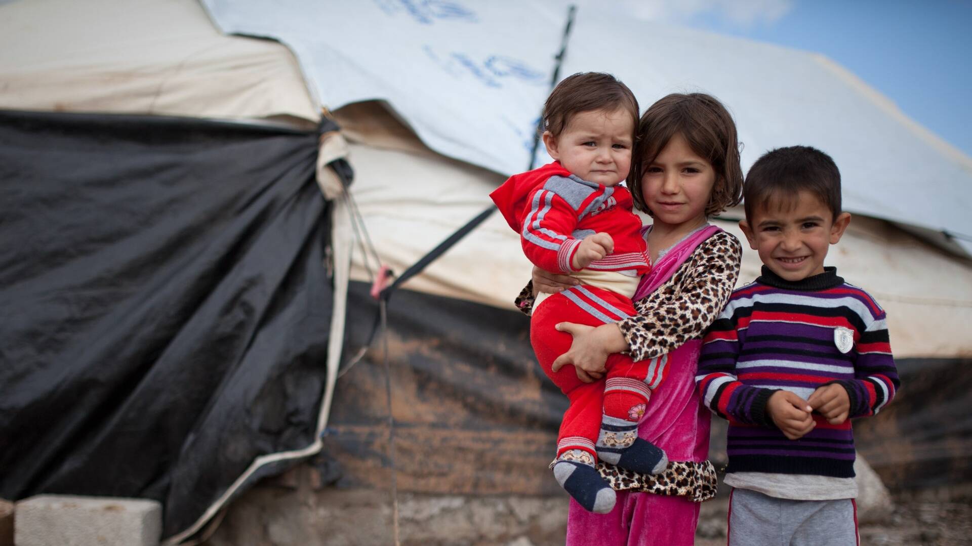 Aus Syrien geflüchtete Kinder im Garmawa Camp in 2014