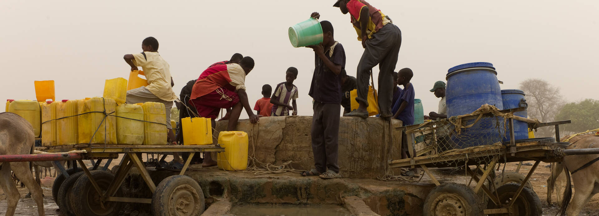 Wasserstelle in Mauretanien