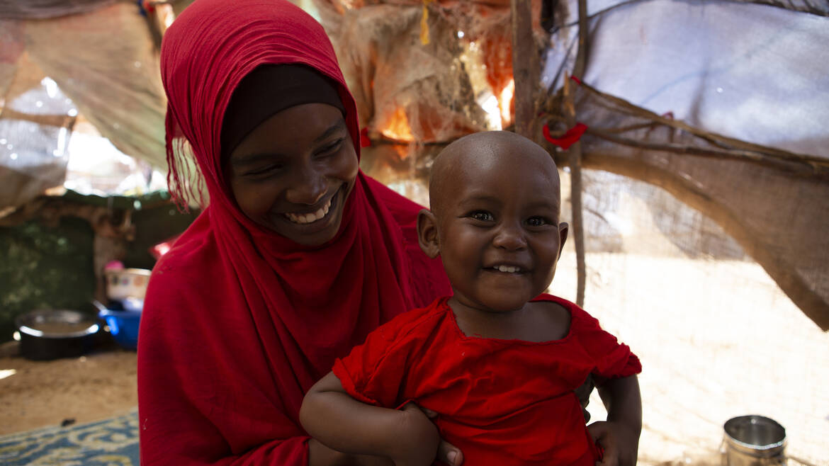 Mangelernährte Halima ist nach ihrer Behandlung wieder gesund. Mangelernährte Halima ist nach ihrer Behandlung wieder gesund.