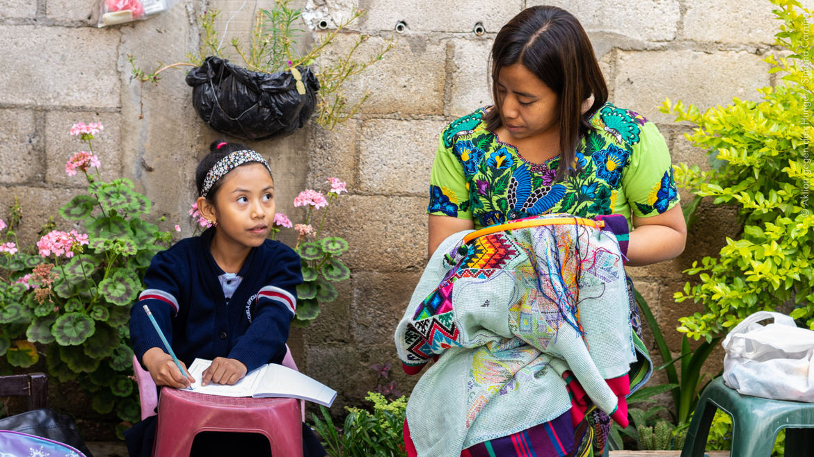 Mutter und Tochter aus Guatemala Mutter und Tochter aus Guatemala