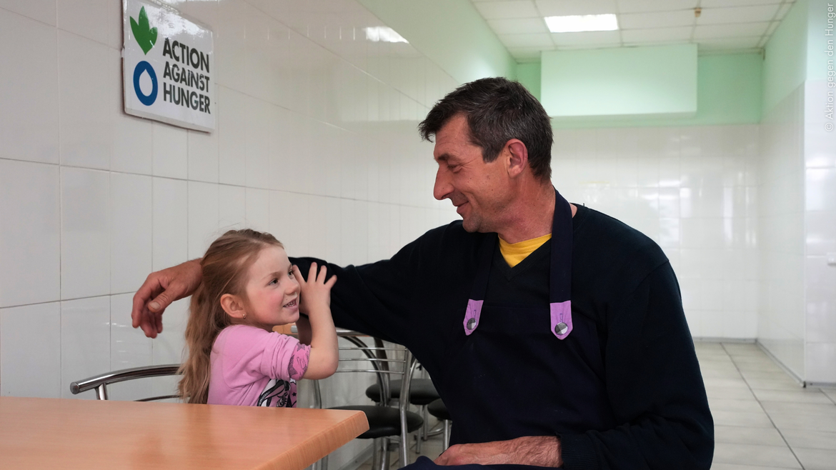 Vater und Tochter in der Ukraine Vater und Tochter in der Ukraine