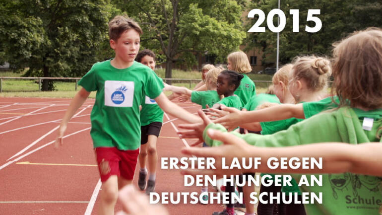 Erster Lauf gegen den Hungeran deutschen Schulen