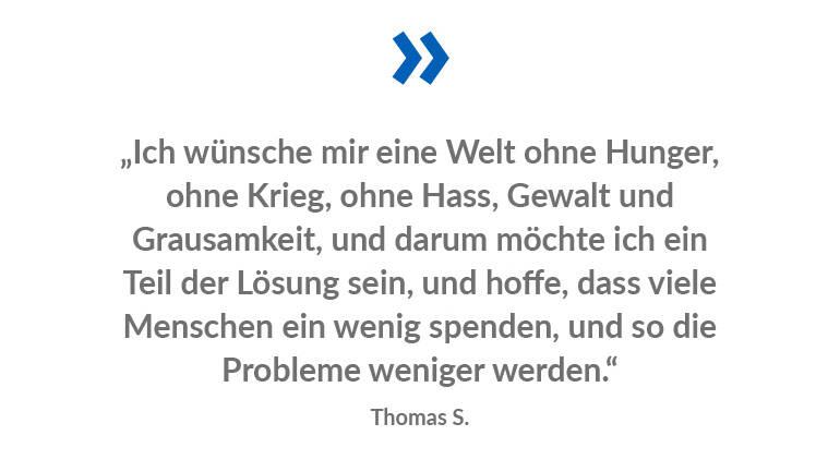 Zitat von einem Hungerbekämpfer von Aktion gegen den Hunger