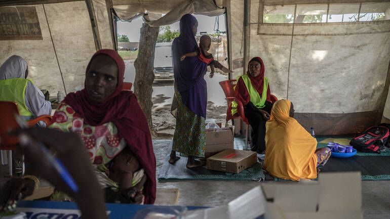 mobile Gesundheitsklinik von Aktion gegen den Hunger in Nigeria