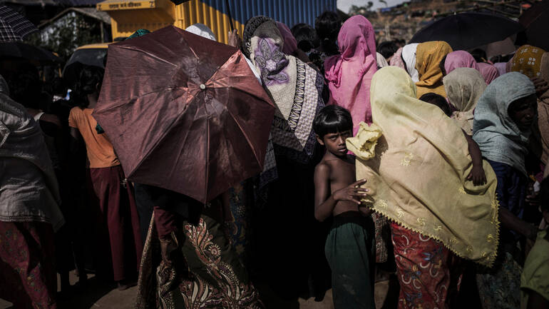 Rohingya auf der Flucht in Bangladesch
