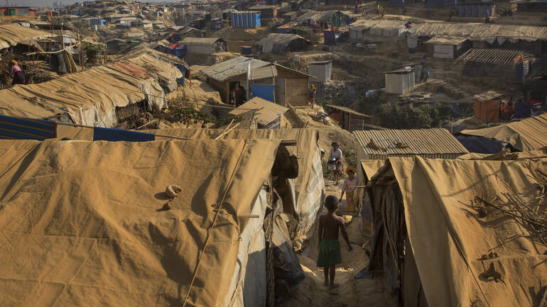 Geflüchtetencamp der Rohingya in Bangladesch