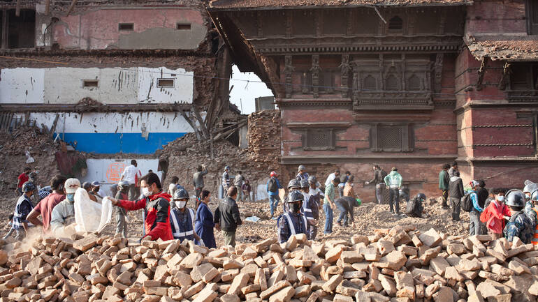 Wiederaufbau nach dem Erdbeben in Nepal 2015