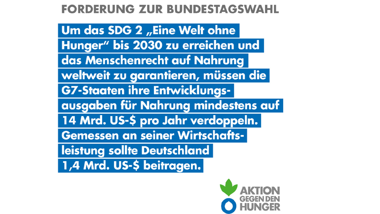 Forderung zur Bundestagswahl 2021