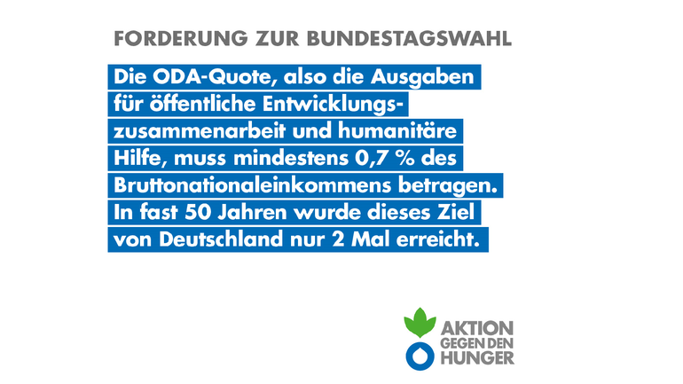 Forderung zur Bundestagswahl 2021