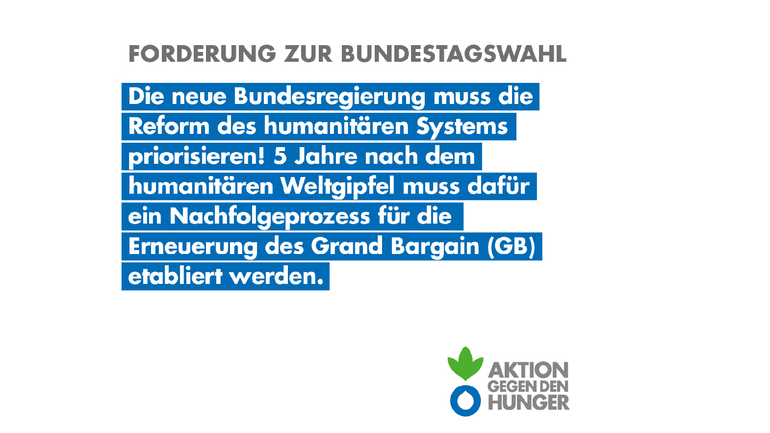 Forderung zur Bundestagswahl 2021