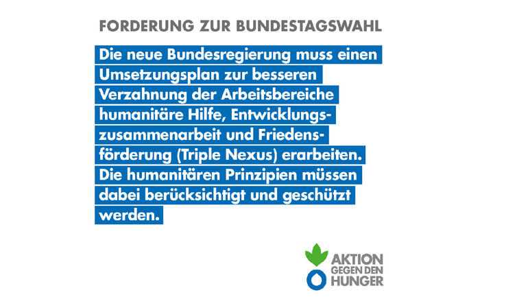 Forderung zur Bundestagswahl 2021