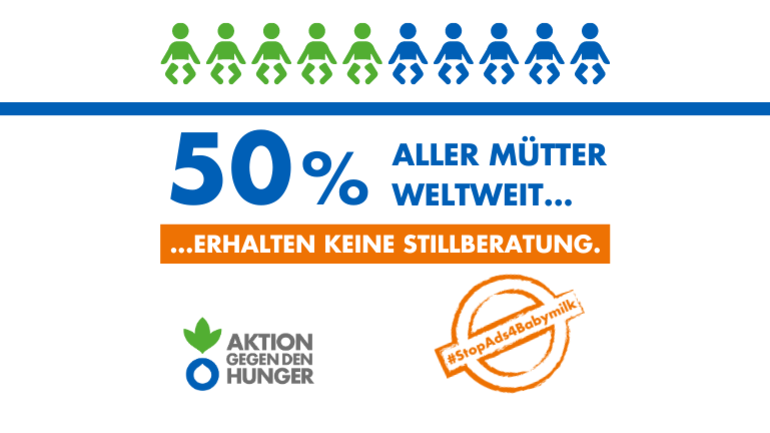 50 % aller Mütter weltweit erhalten keine Stillberatung