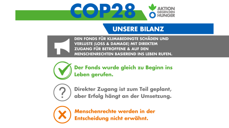 Bilanz COP 28