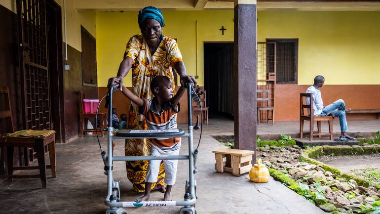 Reha- Zentrum in der zentralafrikanischen Hauptstadt Bangui