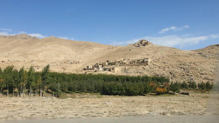 Ein Bergdorf in Afghanistan