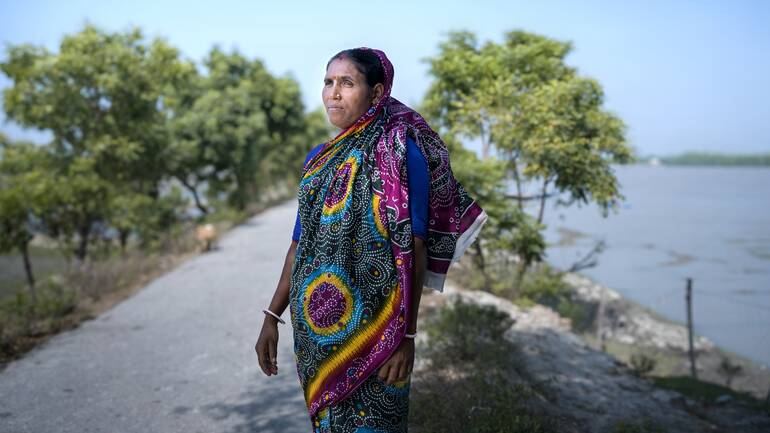 Eine Frau aus Bangladesch