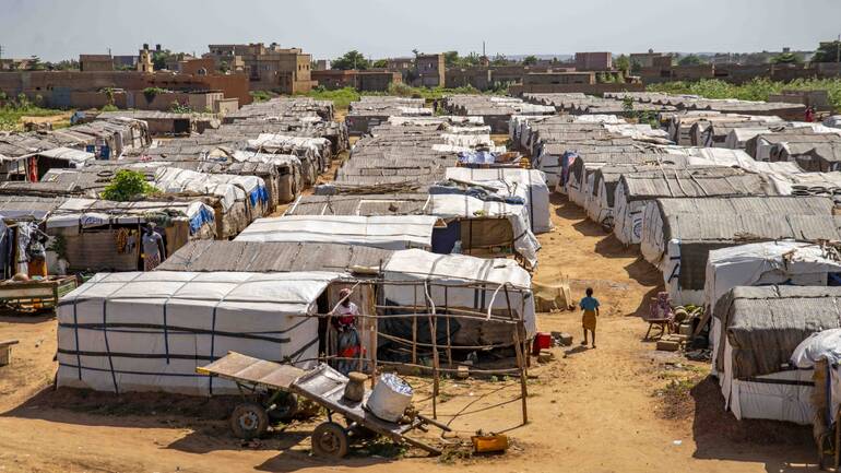 Das Dorf, in dem die Familie untergekommen ist.