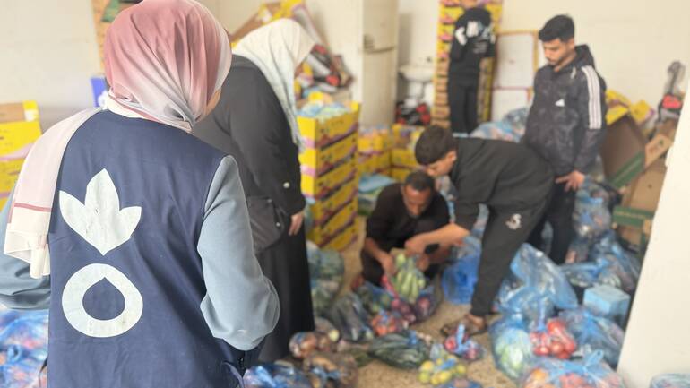 Lebensmittelhilfe in Gaza Lebensmittelhilfe von Aktion gegen den Hunger in Gaza
