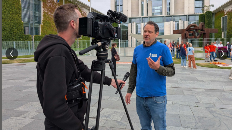 Im Interview für Aktion gegen den Hunger Im Interview für Aktion gegen den Hunger