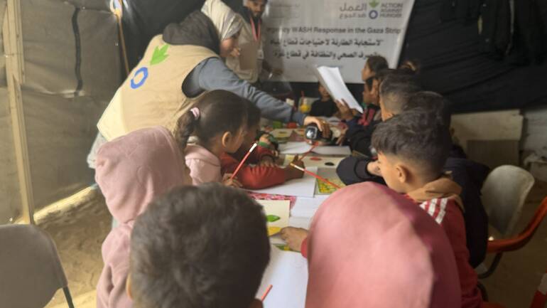 Kinderbetreuung in Gaza