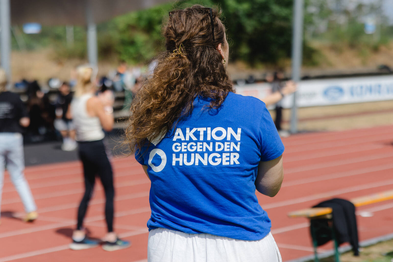 Mitarbeitende von Aktion gegen den Hunger beim Spendenlauf