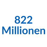 822 Millionen