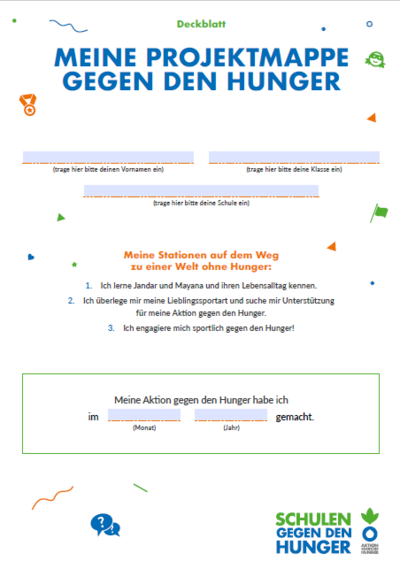 Deckblatt Projektmappe