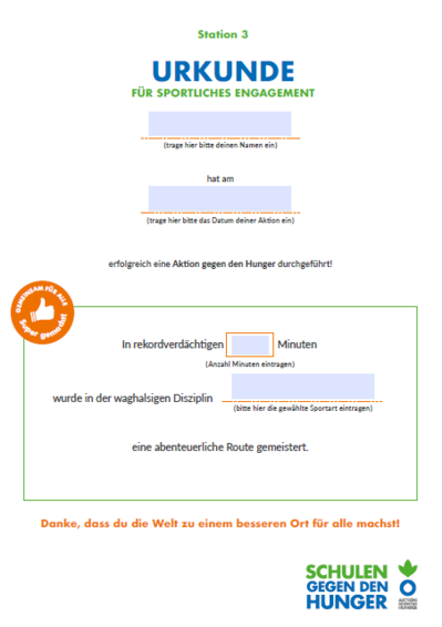 Deine Sport-Urkunde