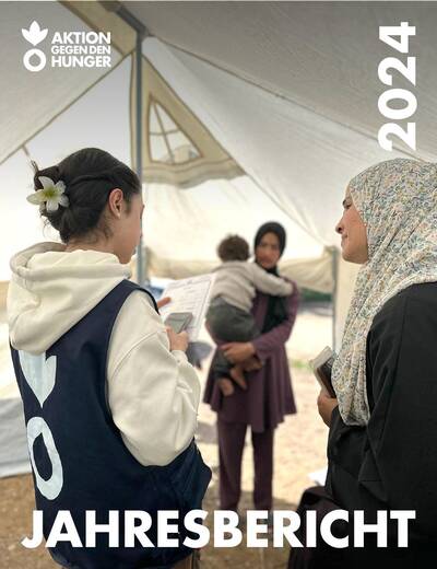 Cover des Jahresberichts 2024 von Aktion gegen den Hunger