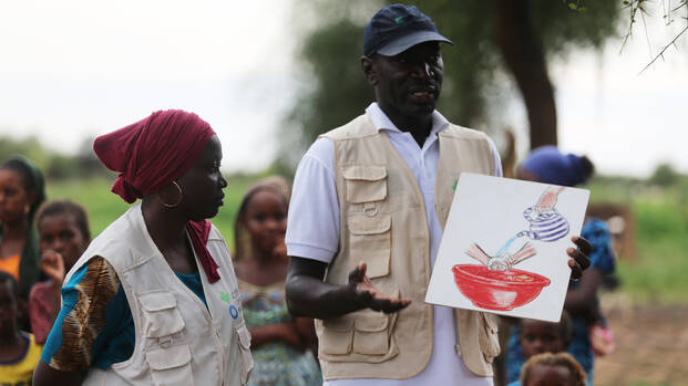 HelferInnen bei einer Hygieneschulung im Senegal